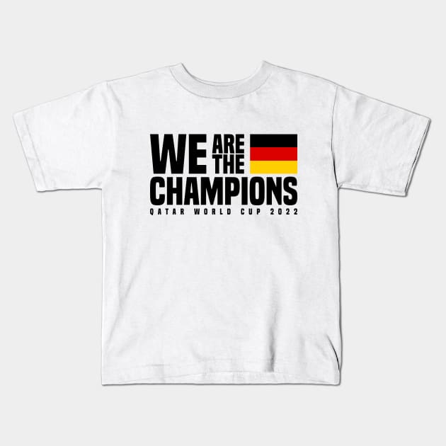 Qatar World Cup Champions 2022 - Germany Kids T-Shirt by Den Vector